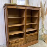 Double curtain binder