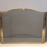 Brass fire screen