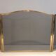 Brass fire screen