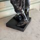 Diane de Gabies, bronze after the antique, black patina 19th century
