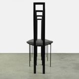 Set of 4 Italian Postmodern dining chairs by Maurizio Cattelan, 1980s