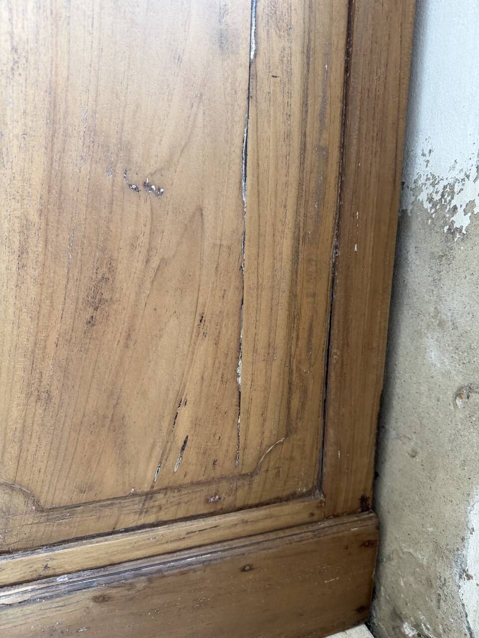 Grainetier meuble de métier en noyer 1950