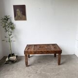 Table basse savoyarde art populaire