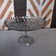 Plat compotier coupé à fruits verre