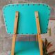 Beech chair compass feet 50s- 60s vinyl - vintage