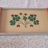 Plateau art déco trèfles