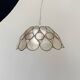 Beige mother-of-pearl "Petals" pendant