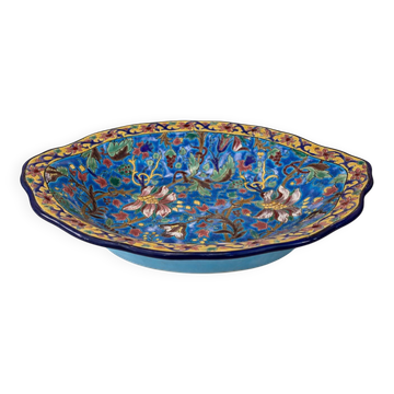 Decorative bowl in Longwy enamels