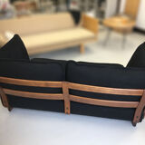 Two-seater sofa, beech wood. Danish manufacture