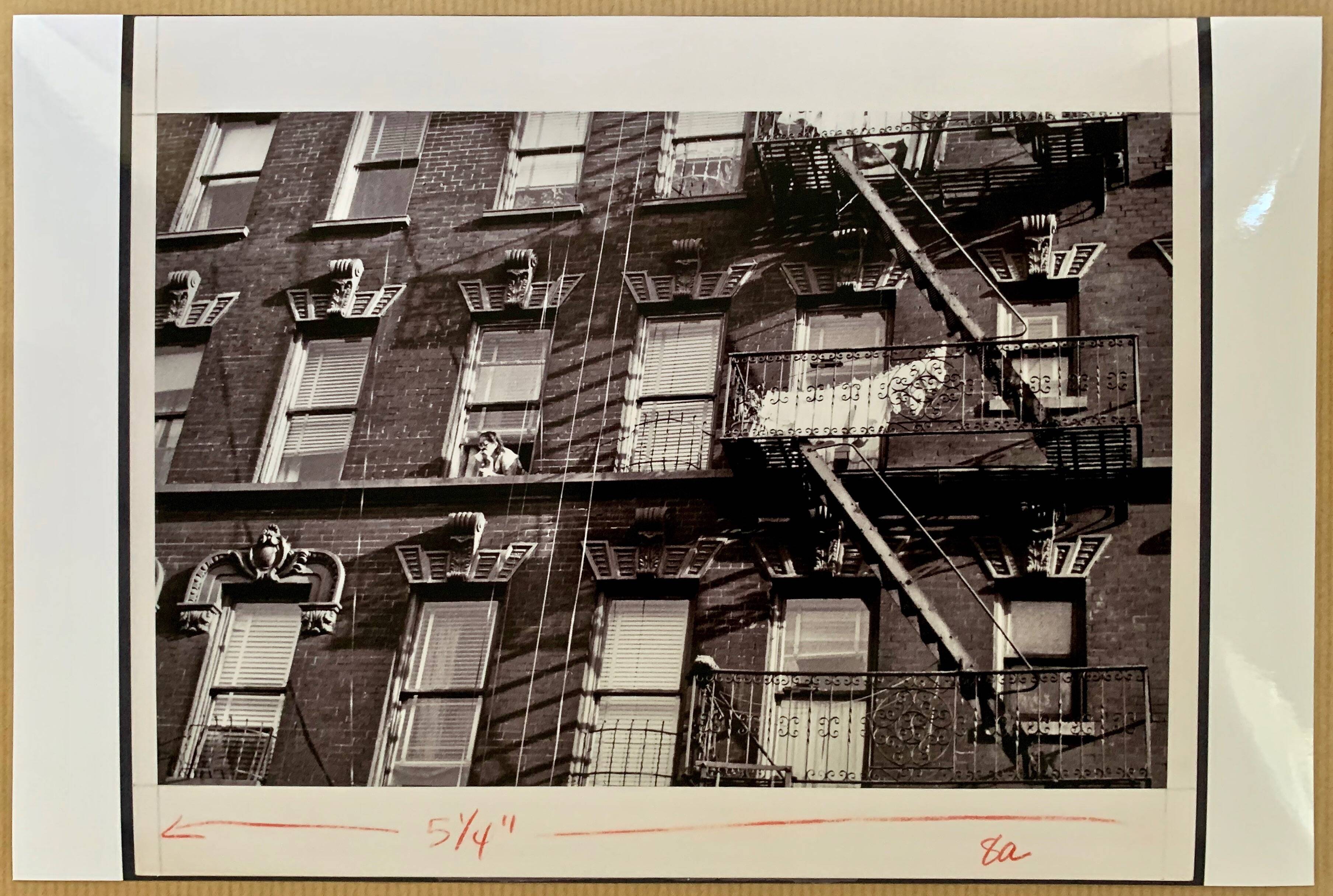 A suspended gaze Emergency staircase of apartments New York City – 1953