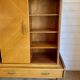 Vintage oak grand buffet Mid-Century Scandinavian with tapered legs from the 50s/70s.