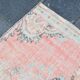 5x8 Turkish Vintage Oushak Rug, Coral Pink Area Rug For Bedroom, 147x241 Cm