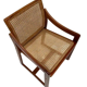 Vintage set of 4 dining chairs webbing beech wood design