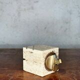Travertine table lighter