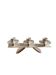 Silver-plated modernist triple candle holder 1960s