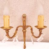 Pair of bronze sconces