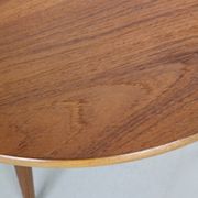 Table basse ronde scandinave en teck moderne, Danemark des années 1960