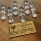 Set of 6 crystal knife rests
