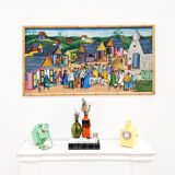 Vintage Naïve art painting