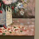 Painting bouquet of flowers signed by T. Denver