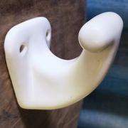 Porcelain hook or coat rack