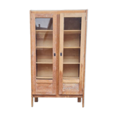 Compass foot wardrobe in blond oak