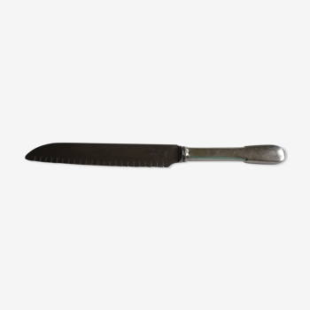 Knife a silver metal bread stainless steel blade st medard