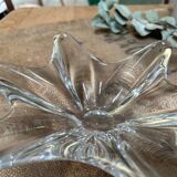 Antique vintage Baccarat crystal bowl in the shape of a star