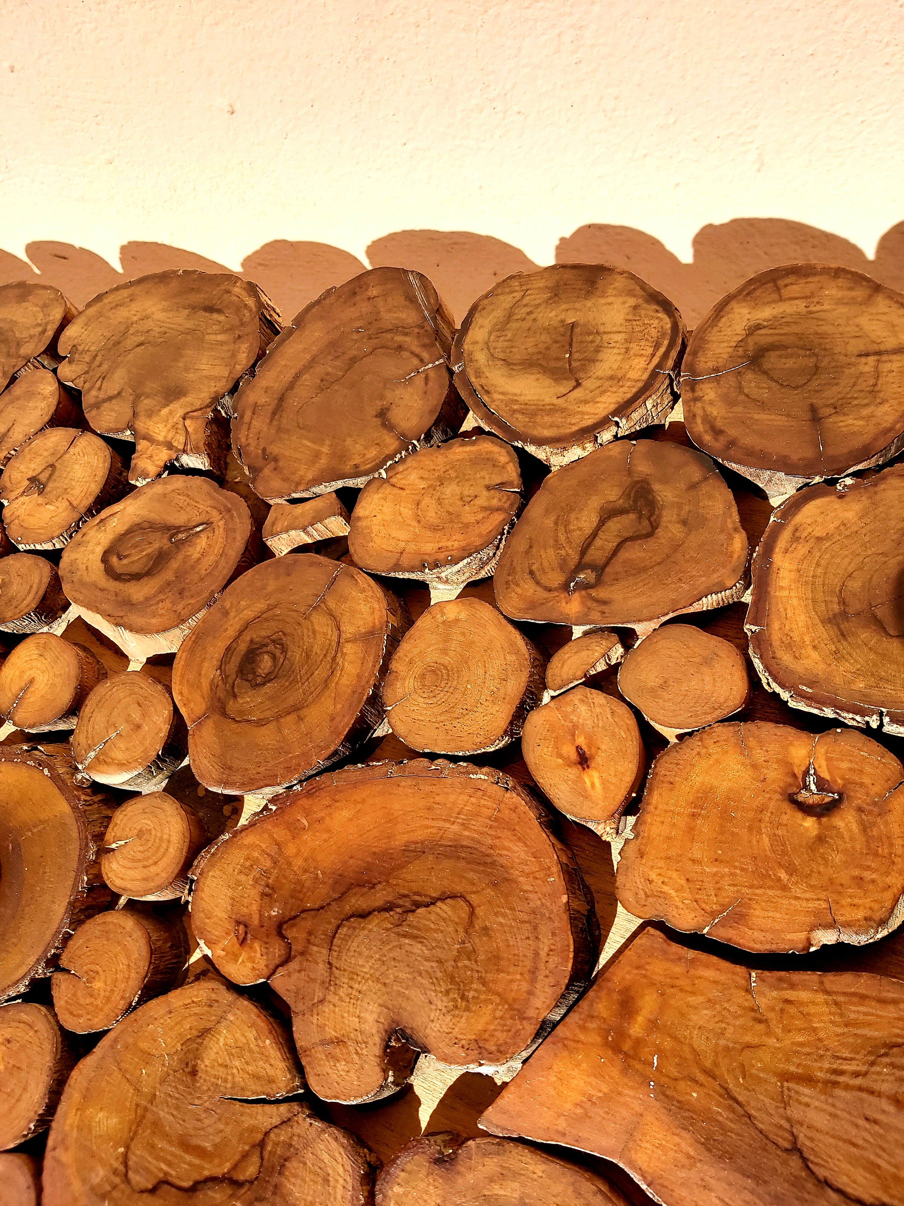 Vintage coffee table olive wood