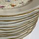 Service de 12 assiettes à dessert en porcelaine S.F.P. Société Française de Porcelaine