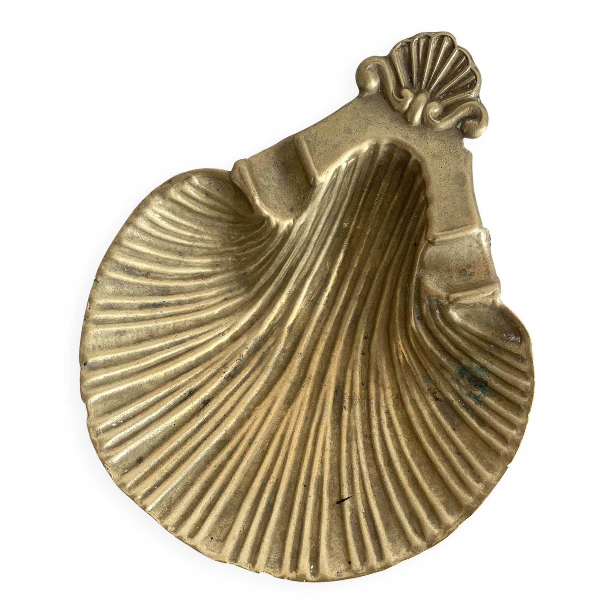 Cendrier en laiton coquillage, coquille St Jacques