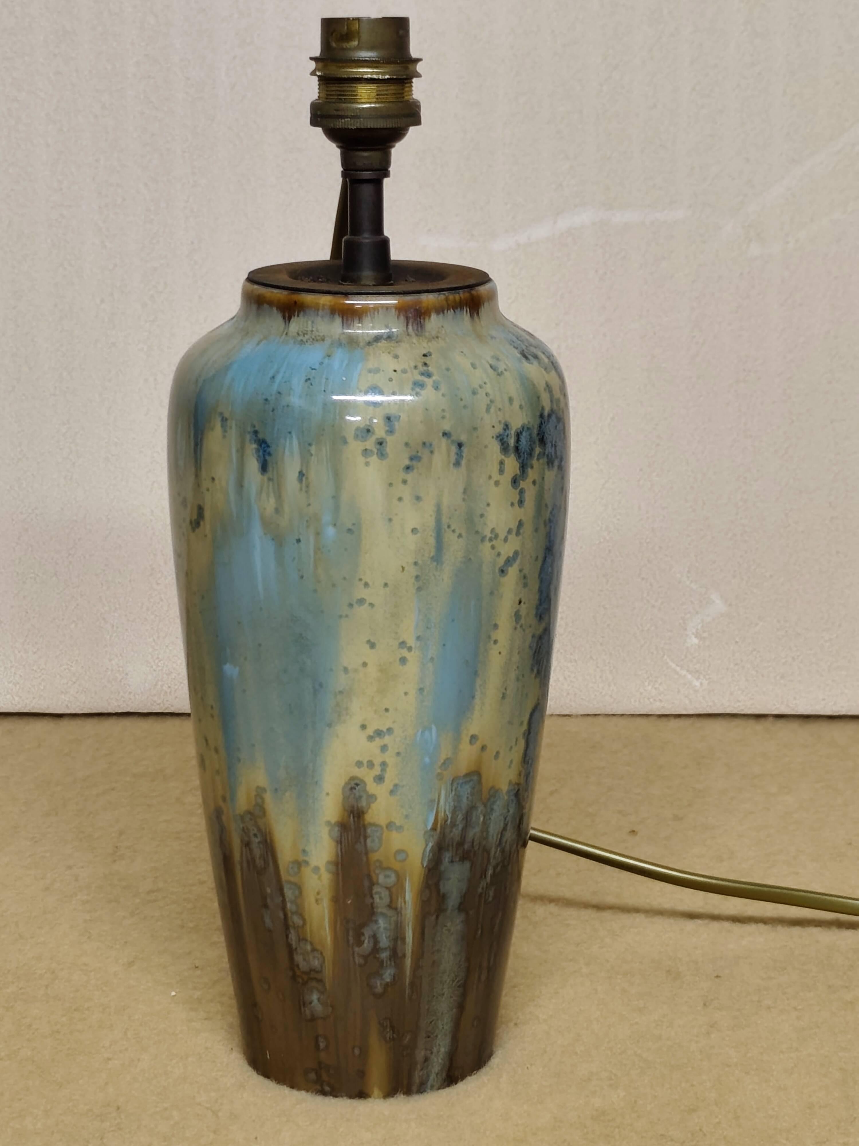 Lamp base signed "pierrefonds"