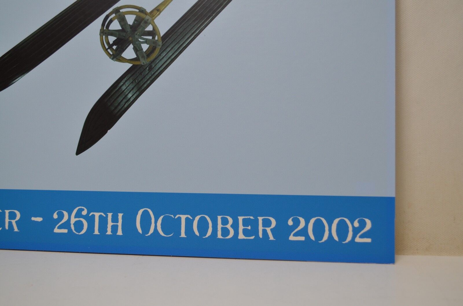 Affiche sur carton "Telemark an  exhibition of winter sport and alpine artefacts"