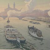 Lithograph by Henri Rivière Le Trocadéro