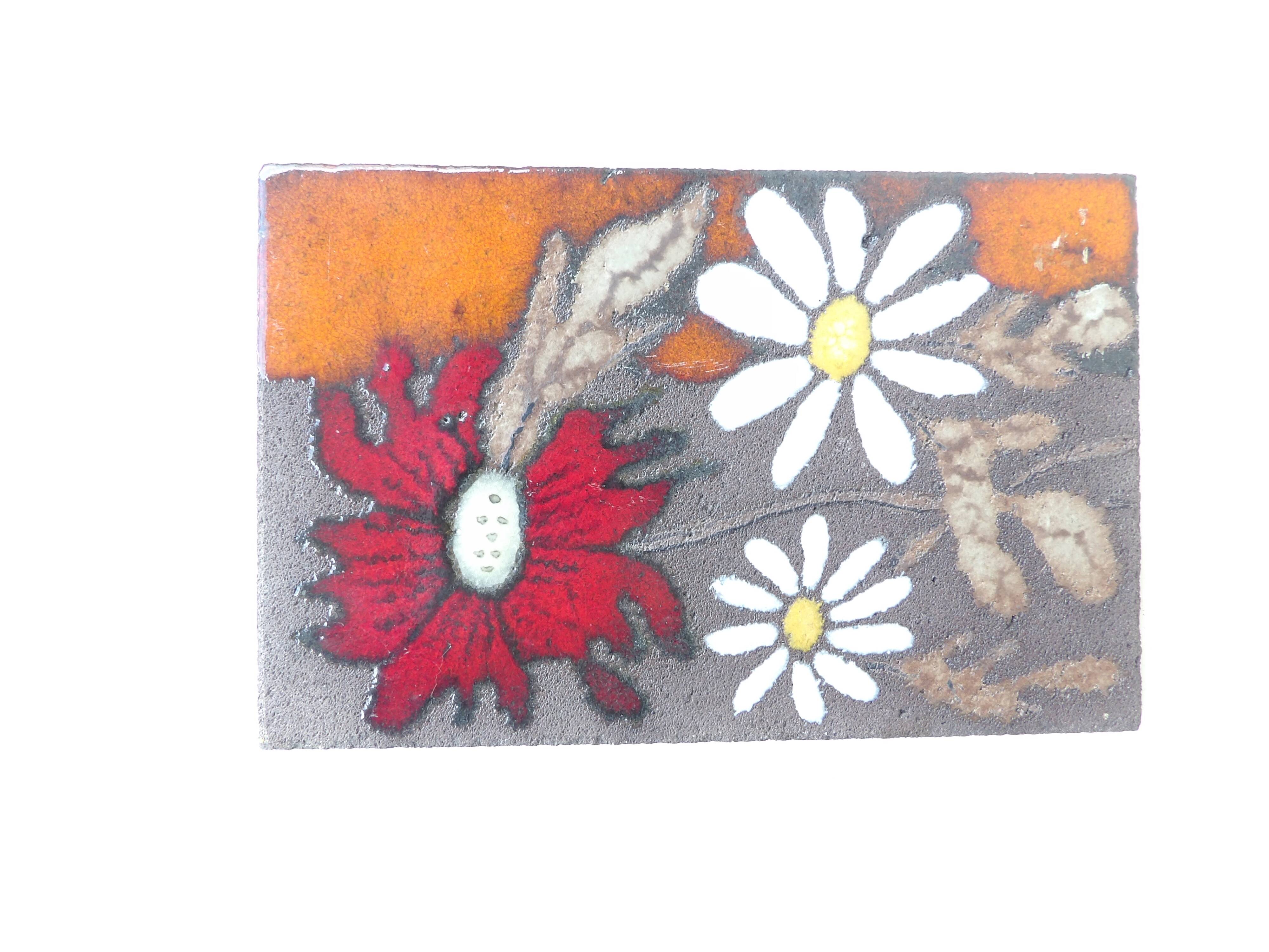 enamelled lava plate