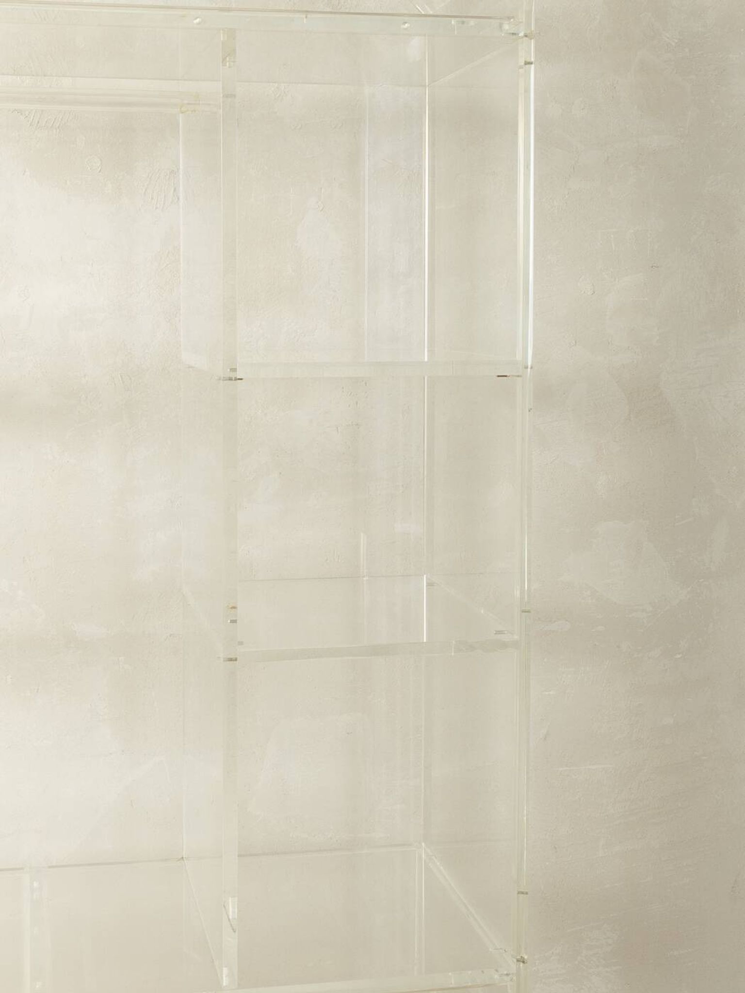 Garde-robe en acrylique, pièce unique, années 1980