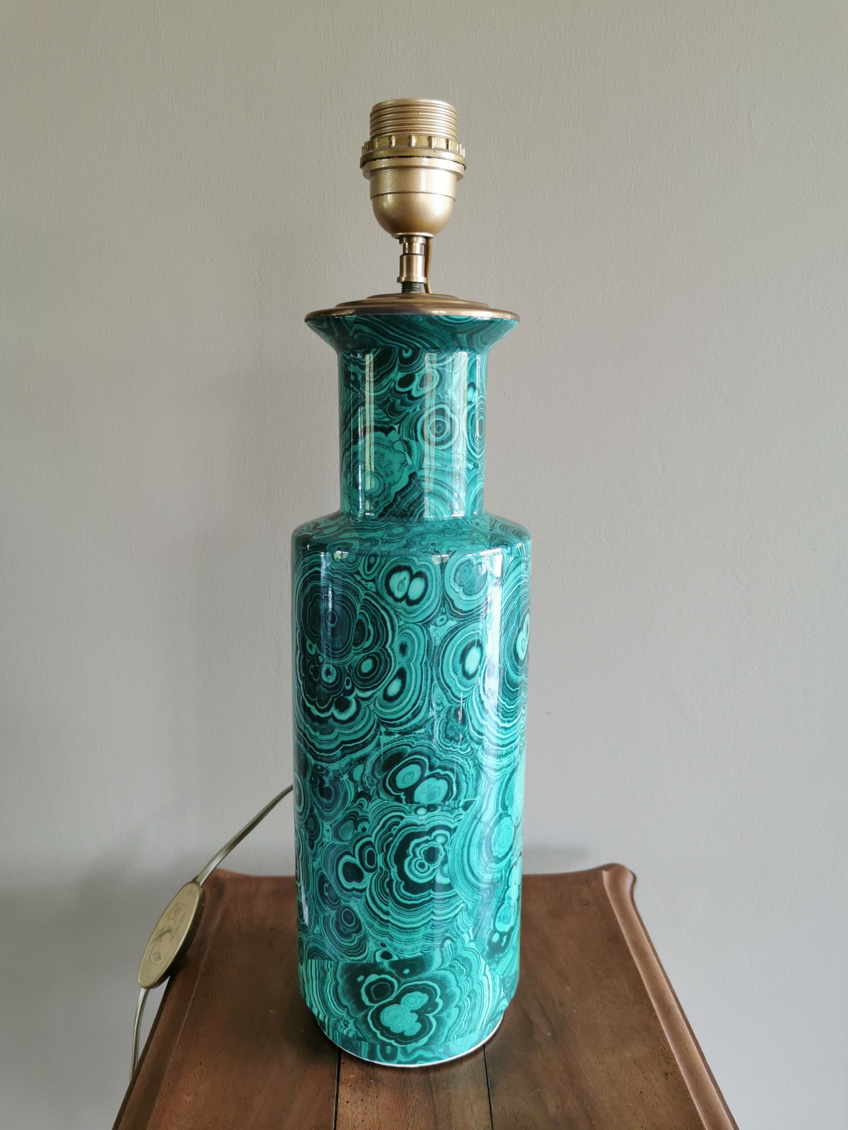 Malachite vintage decoration lamp foot