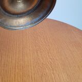 In brass and glass candleholder