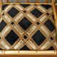 70s rattan telephone bench