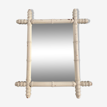 Antique bamboo mirror