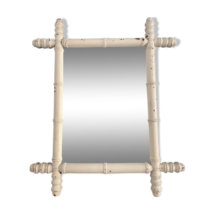 Miroir en bambou ancien