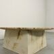 1970s Italian Travertine Minimalist Geometric Coffee Table. Modern/Midcentu