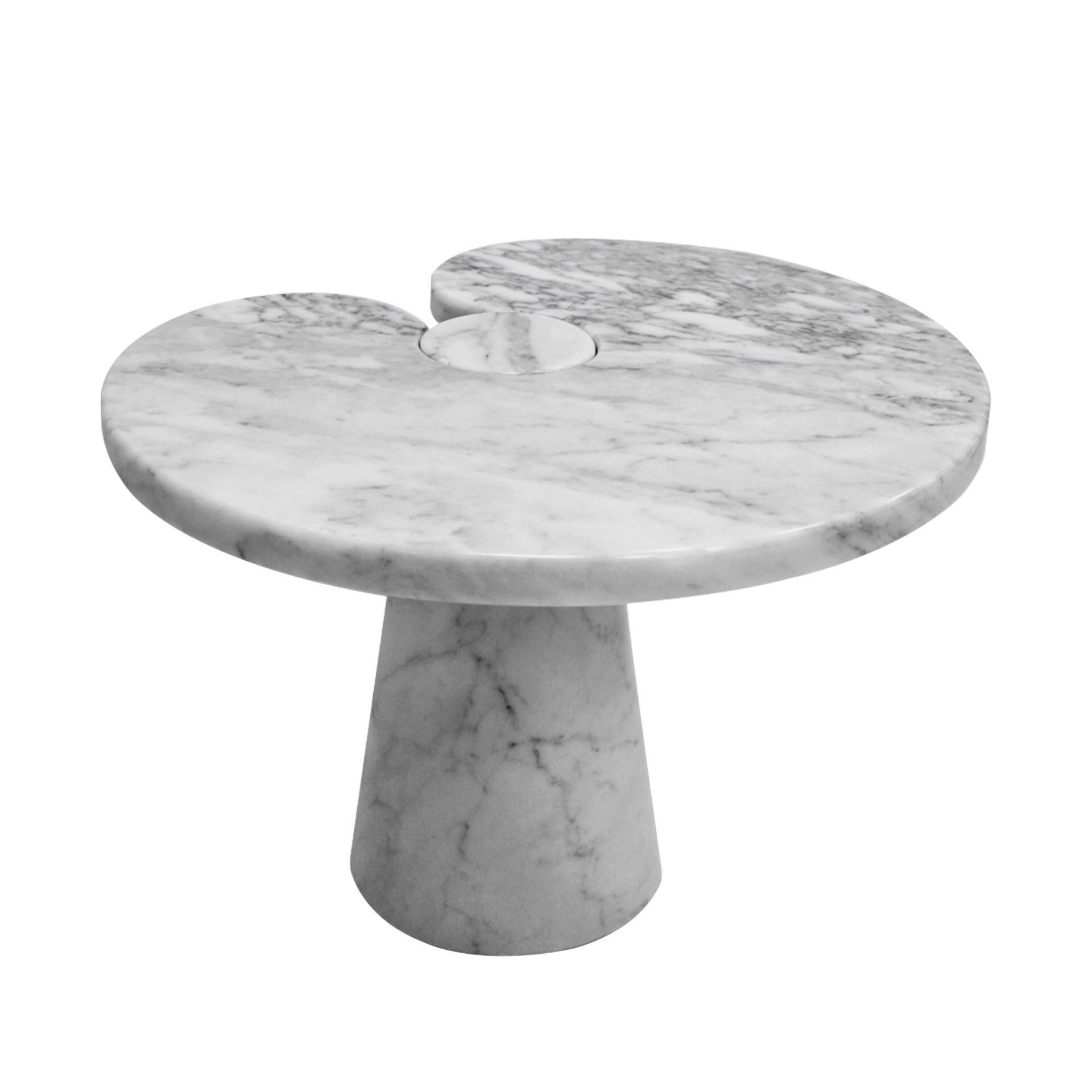 Angelo Mangiarotti Mid-Century Modern Serie Eros Marble Italian Side Table