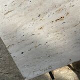 1970 rectangular travertine coffee table