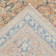 Tapis persan classique bleu et pêche