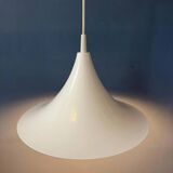 Suspension vintage blanche brillante style chapeau de sorcière de l'ère spatiale