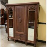 Antique Art Deco wardrobe, clothes cupboard