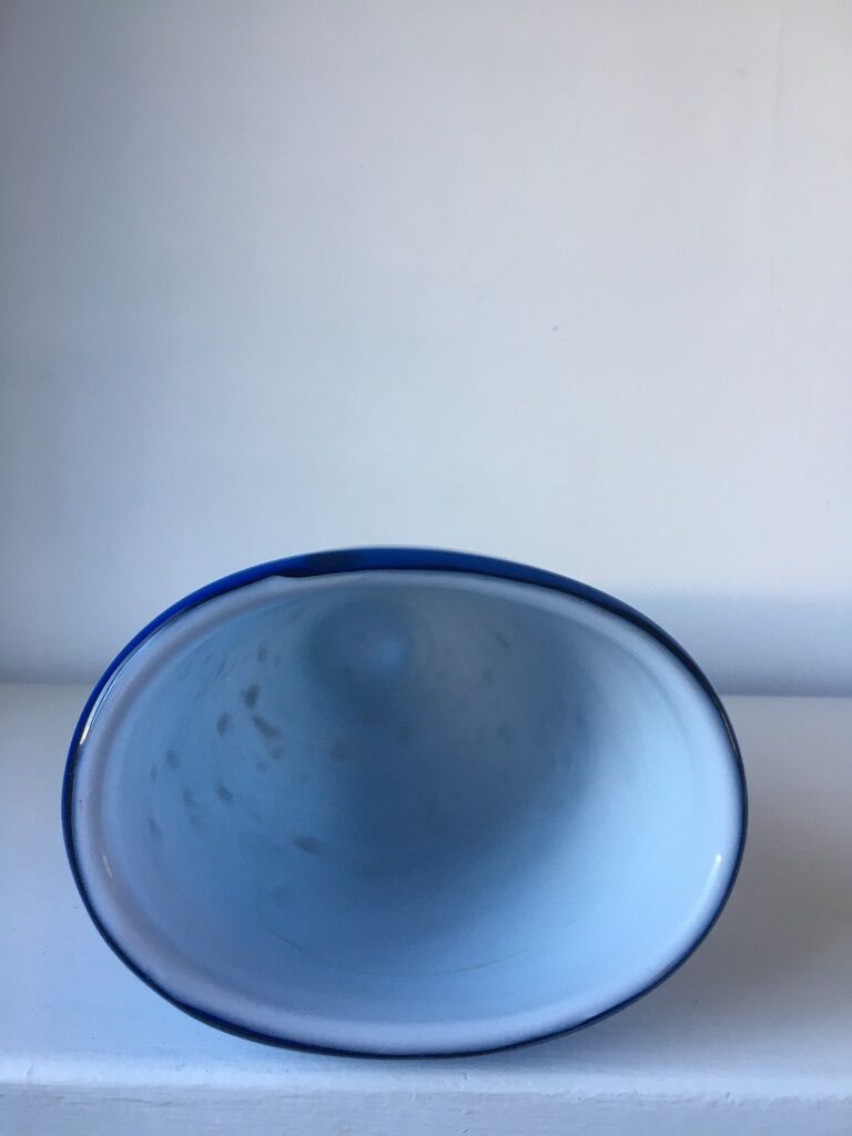 Blue and gold Murano vase