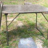 Ensemble militaire vintage Verhaeghe 1 table + 2 chaises