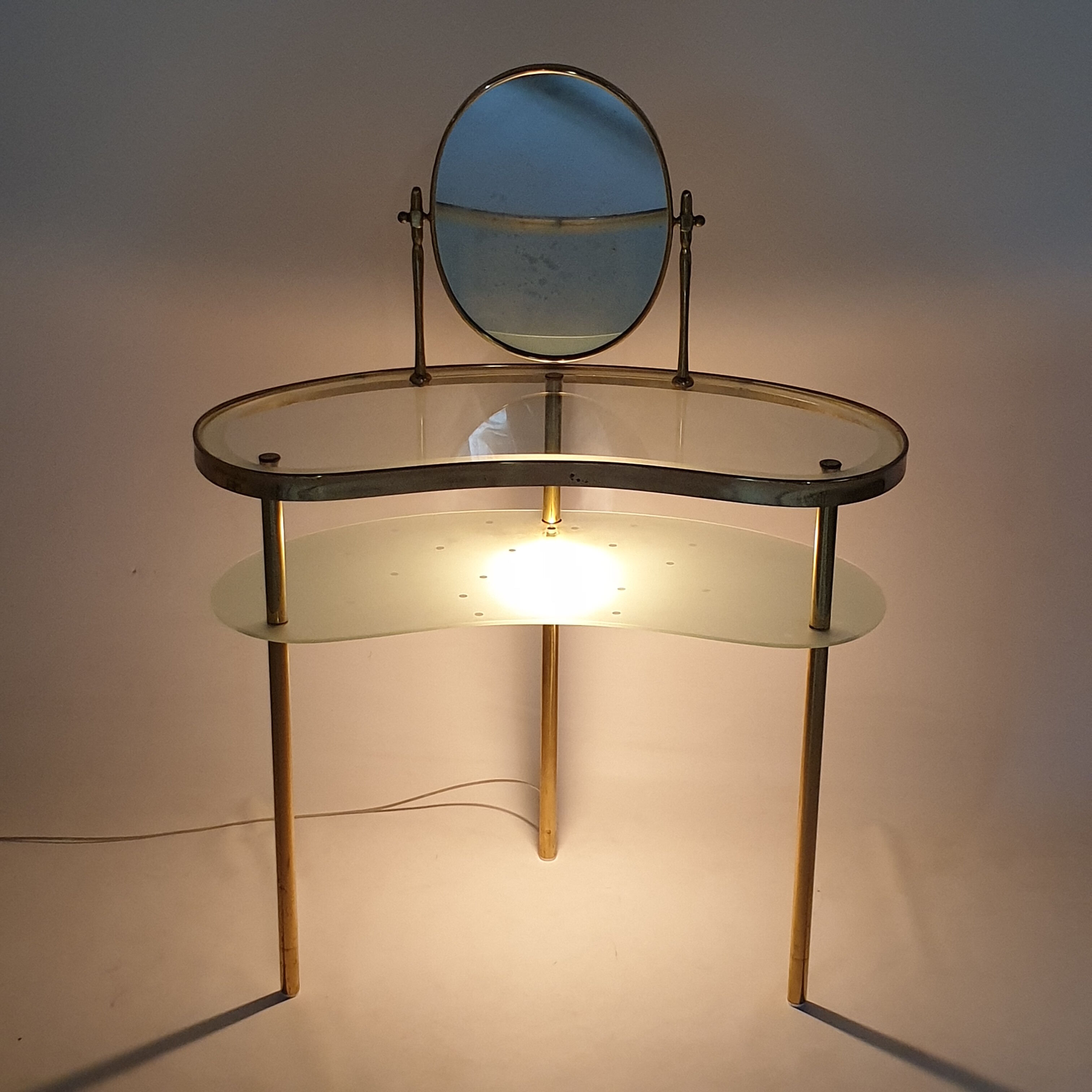 Luigi Brusotti dressing table with mirror, Italy 1940's